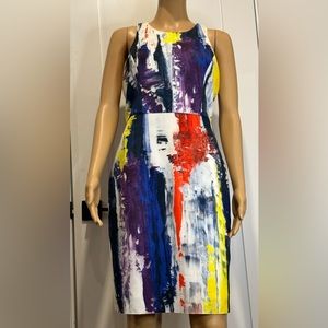 Milly Graffiti-print racerback sheath dress size 6